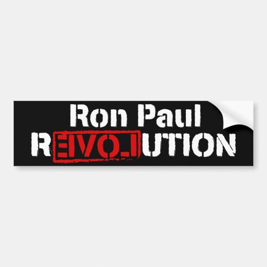 Ron Paul Revolutions-Autoaufkleber Autoaufkleber (Vorne)