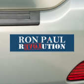 Ron Paul Revolutions-dunkelblauer Autoaufkleber (Auf Auto)