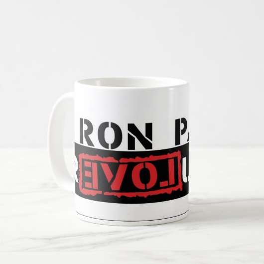 Ron Paul Revolutions-Kaffee/Tee-Tasse Kaffeetasse (Vorderseite Links)