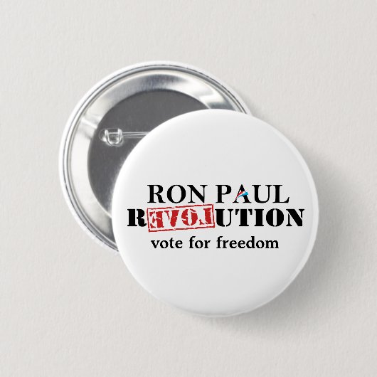 Ron Paul-Revolutions-Knopf - Abstimmung für Button (Vorne & Hinten)