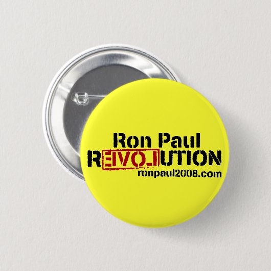 Ron Paul-Revolutions-Knopf Button (Vorne & Hinten)