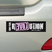 Ron Paul Revolutions-(rosa) Autoaufkleber (Auf Auto)