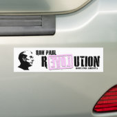 Ron Paul Revolutions-(rosa) Autoaufkleber (Auf Auto)