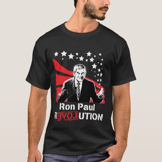Ron Paul Revolutions-T - Shirt-Schwarzes T-Shirt (Vorderseite)