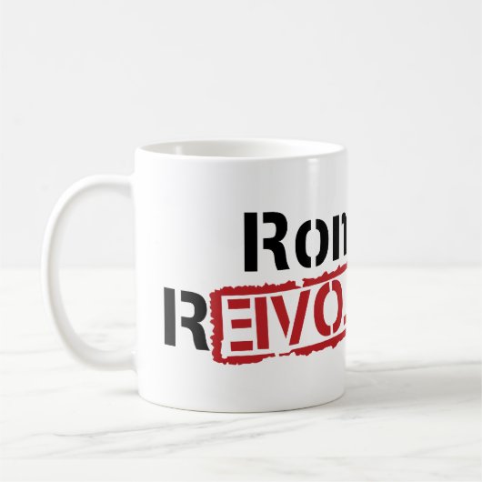 Ron Paul Revolutions-Tasse Kaffeetasse (Links)