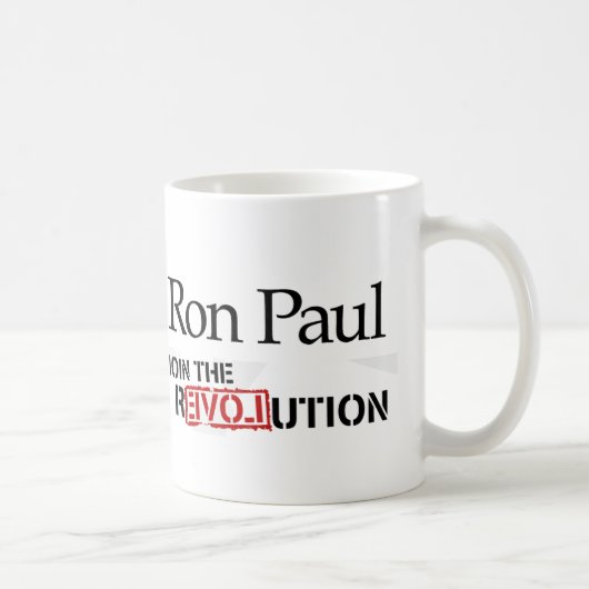 Ron Paul Revolutions-Tasse Kaffeetasse (Rechts)