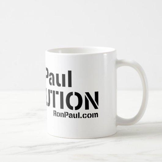 Ron Paul Revolutions-Tasse Kaffeetasse (Rechts)