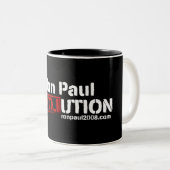 Ron Paul Revolutions-Tasse Zweifarbige Tasse (VorderseiteRechts)