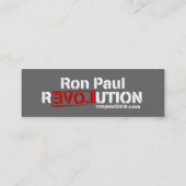 Ron Paul Revolutions-Visitenkarte Mini Visitenkarte (Rückseite)
