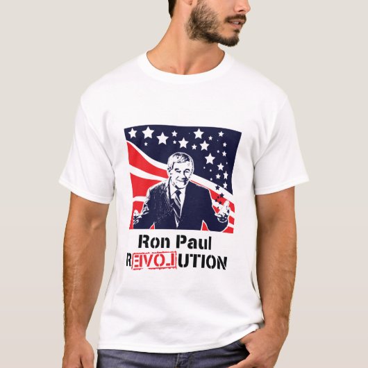 Ron Paul Revolutions-weißer T - Shirt-Mann T-Shirt (Vorderseite)