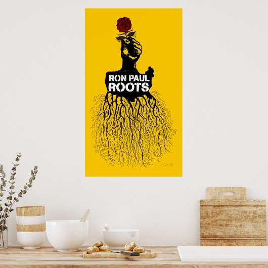 Ron Paul Roots Print Poster (Küche)