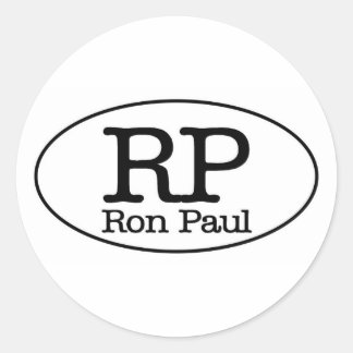ron paul runder aufkleber