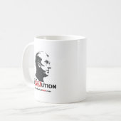 Ron Paul stellen Schablone - Revolution gegenüber Kaffeetasse (Vorderseite Links)
