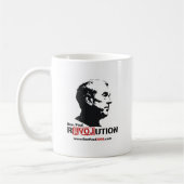 Ron Paul stellen Schablone - Revolution gegenüber Kaffeetasse (Links)