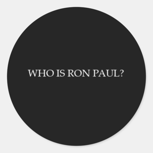 Ron Paul sticker (Vorderseite)