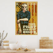 Ron Paul The Fight hat gerade mit Poster angefange (Küche)