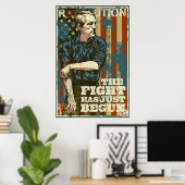 Ron Paul The Fight hat gerade mit Poster angefange (Heimbüro)
