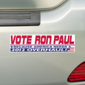 Ron Paul-Überholung Autoaufkleber (Auf Auto)