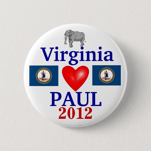 Ron Paul Virginia 2012 Button (Vorderseite)