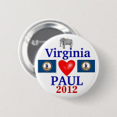 Ron Paul Virginia 2012 Button (Vorne & Hinten)