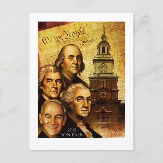 Ron Paul "We The People" Postkarte (Vorderseite)