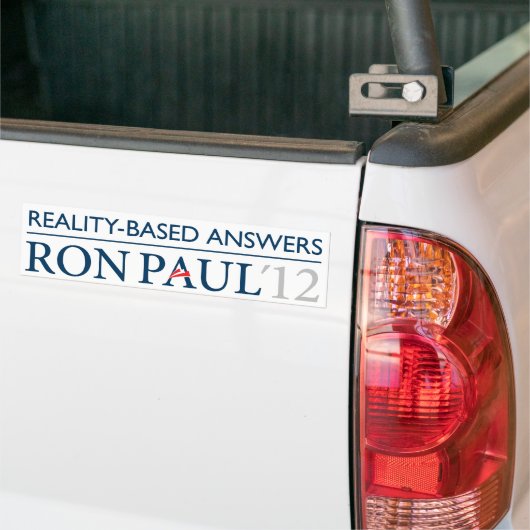 Ron Paul Wirklichkeit-Ansässiger Autoaufkleber (Auf Lkw)