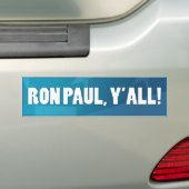 Ron Paul, Yall! Autoaufkleber (Auf Auto)