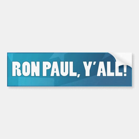Ron Paul, Yall! Autoaufkleber (Vorne)