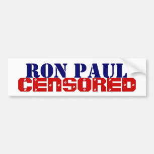 Ron Paul zensierte Autoaufkleber