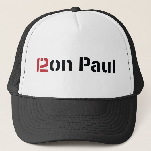 Ron Paulhut 2012 Truckerkappe (Vorderseite)