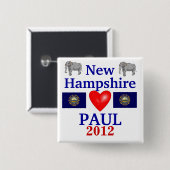 Ron PaulNew Hampshire 2012 Button (Vorne & Hinten)