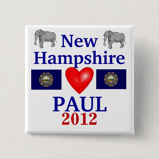 Ron PaulNew Hampshire 2012 Button (Vorderseite)