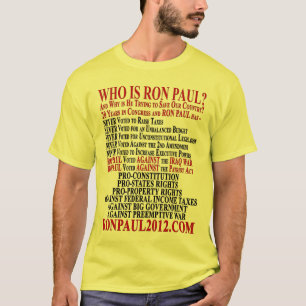 RON PAULS STIMMENREKORD 2012 T-Shirt