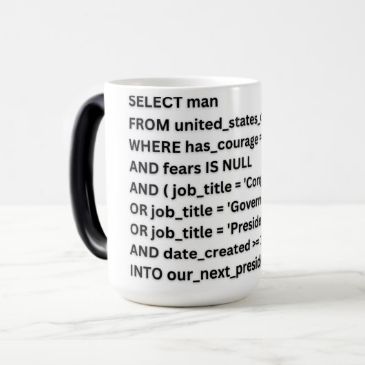 Ron Rettete America SQL Tasse (Vorderseite Links)