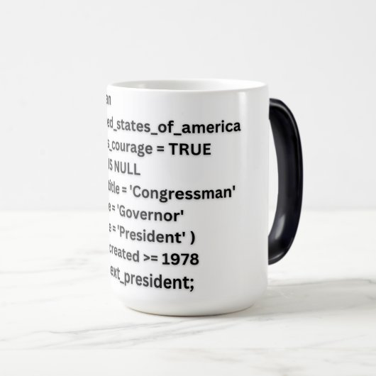 Ron Rettete America SQL Tasse (VorderseiteRechts)