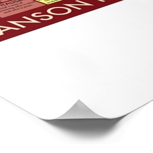 Ron Swanson Pyramid of Greatness Poster (Ecke)