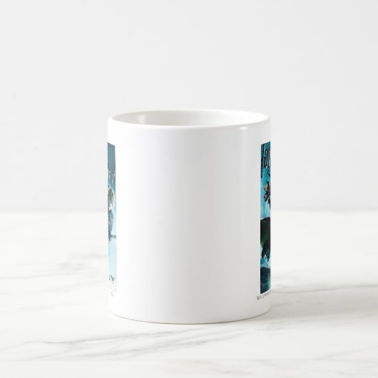 Ron und Ginny auf Besen 1 Kaffeetasse (Mittel)