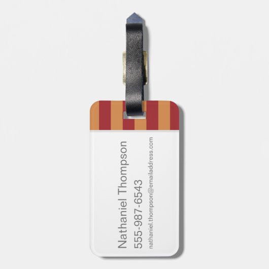 Ron Weasley Cartoon Art Gepäckanhänger (Rückseite vertikal)