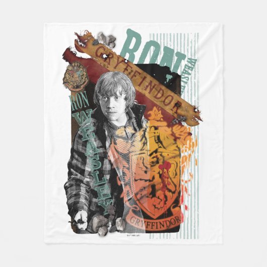 Ron Weasley Collage 1 Fleecedecke (Vorderseite)
