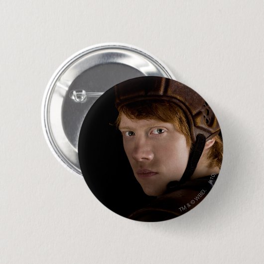 Ron Weasley Geared Up Button (Vorne & Hinten)