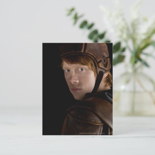 Ron Weasley Geared Up Postkarte (Stehend Vorderseite)