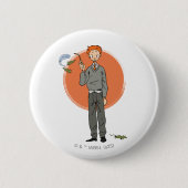 Ron Weasley Illustration "Eat Slugs" Button (Vorderseite)