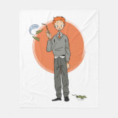 Ron Weasley Illustration "Eat Slugs" Fleecedecke (Vorderseite)