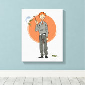 Ron Weasley Illustration "Eat Slugs" Leinwanddruck (Insitu (Holzboden))
