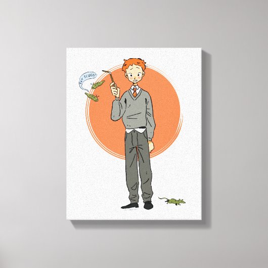 Ron Weasley Illustration "Eat Slugs" Leinwanddruck (Vorderseite)