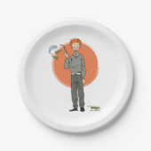 Ron Weasley Illustration "Eat Slugs" Pappteller (Vorderseite)