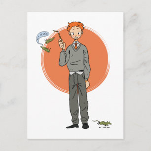 Ron Weasley Illustration "Eat Slugs" Postkarte