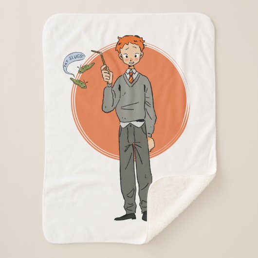 Ron Weasley Illustration "Eat Slugs" Sherpadecke (Vorderseite)