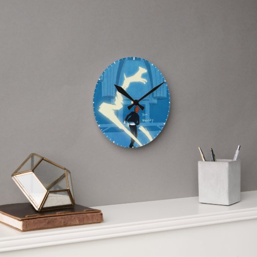 Ron Weasley Patronus Gemälde Runde Wanduhr (Büro)