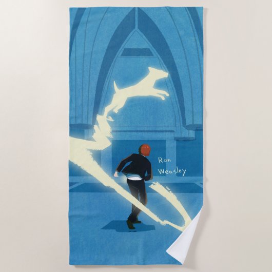 Ron Weasley Patronus Gemälde Strandtuch (Vorderseite)